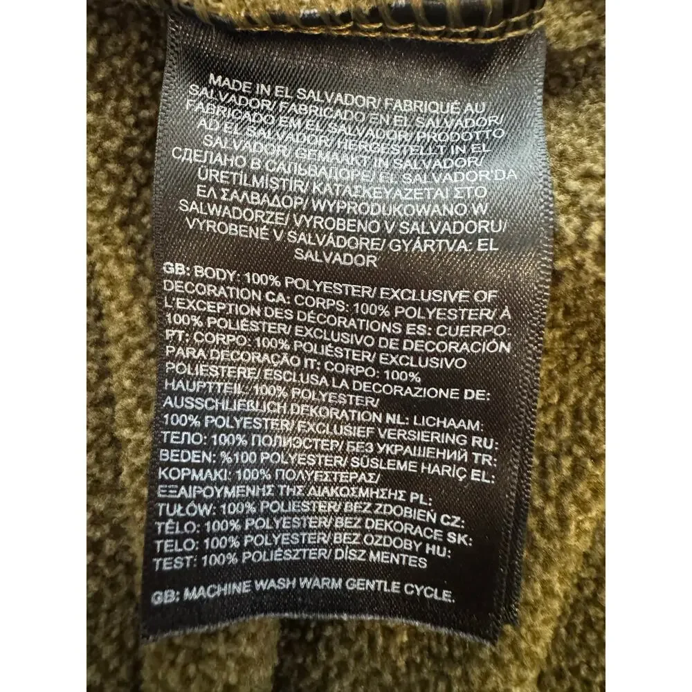 The North Face Men’s Textured Cap Rock 1/4 Zip Fleece Green Sweater Jacket XL